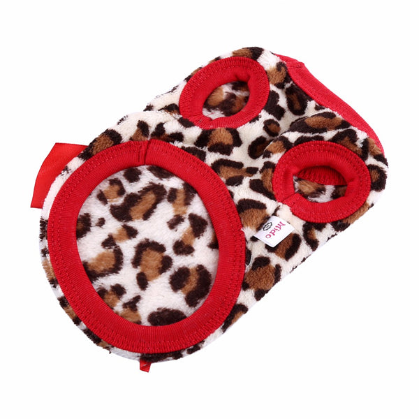 Soft Coral Fleece Clothes For Teacup Puppies