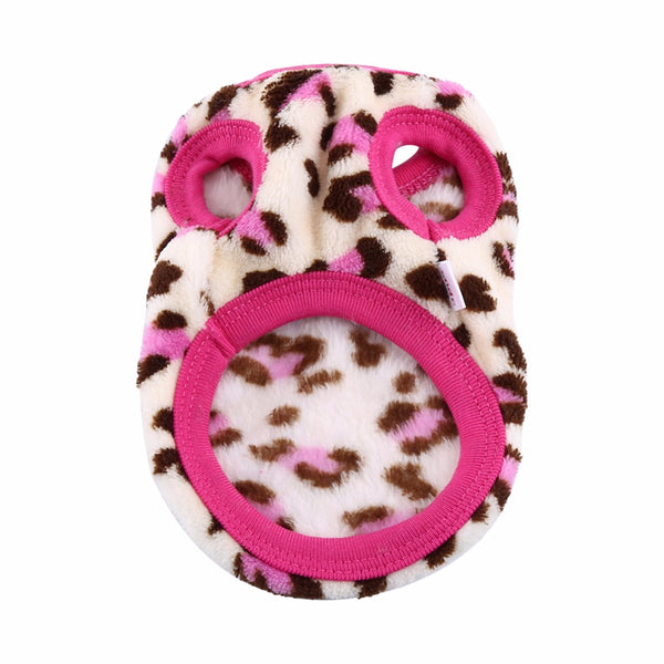 Soft Coral Fleece Clothes For Teacup Puppies