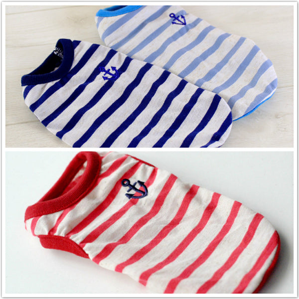 Sailor Anchor Clothing For Teacup Puppy