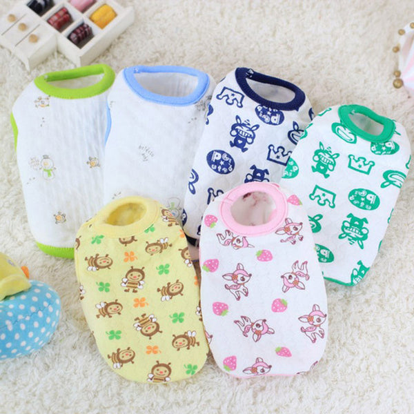 Cartoon Print Teacup Dog Vest